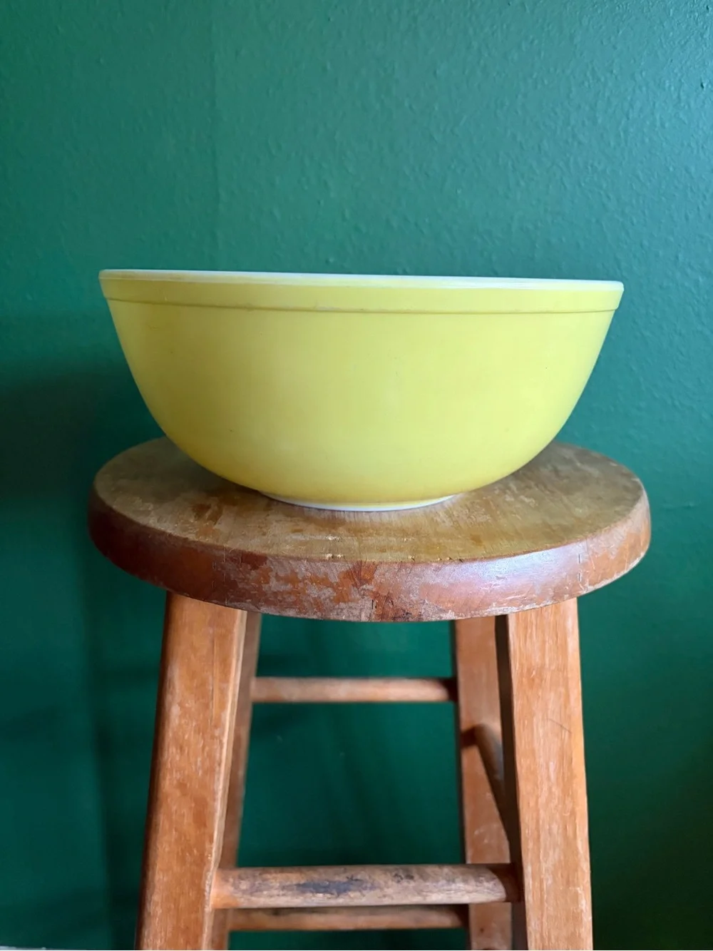 Vintage Pyrex 404 Nesting Bowl in Primary Yellow